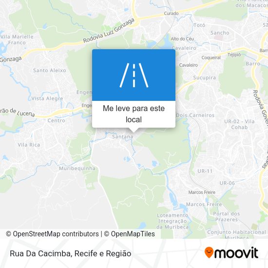 Rua Da Cacimba mapa