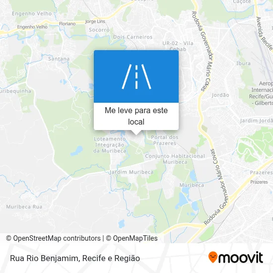 Rua Rio Benjamim mapa