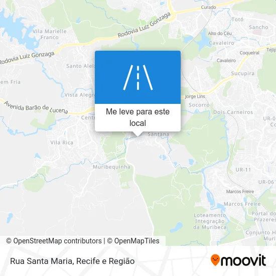 Rua Santa Maria mapa
