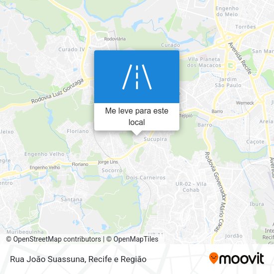Rua João Suassuna mapa