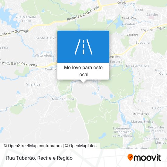 Rua Tubarão mapa
