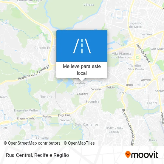 Rua Central mapa