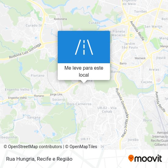 Rua Hungria mapa