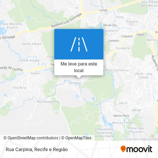 Rua Carpina mapa