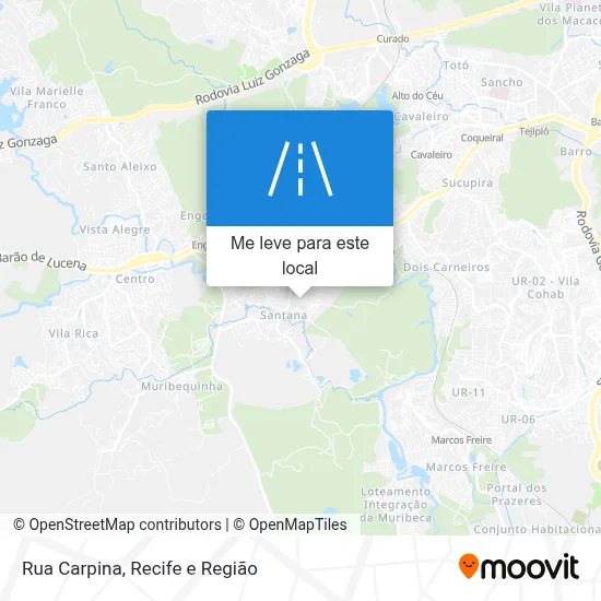 Rua Carpina mapa