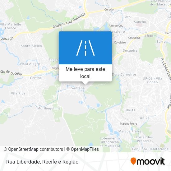 Rua Liberdade mapa