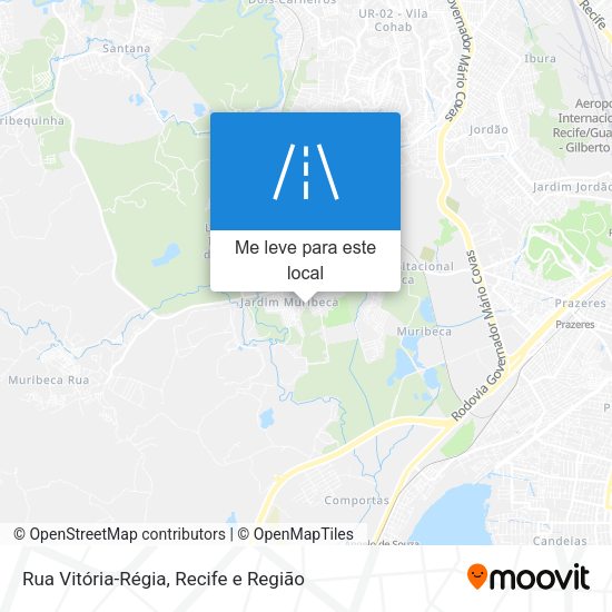 Rua Vitória-Régia mapa