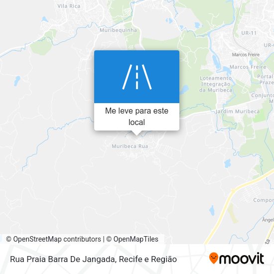 Rua Praia Barra De Jangada mapa