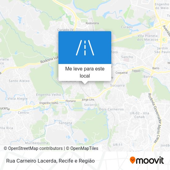 Rua Carneiro Lacerda mapa