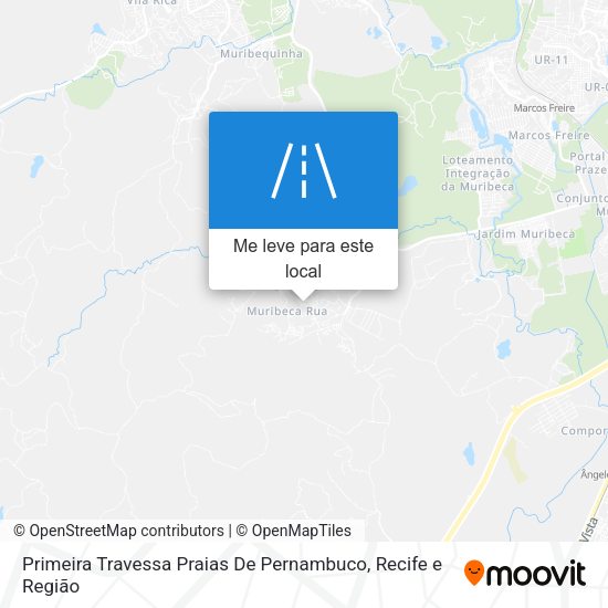 Primeira Travessa Praias De Pernambuco mapa