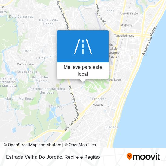 Estrada Velha Do Jordão mapa
