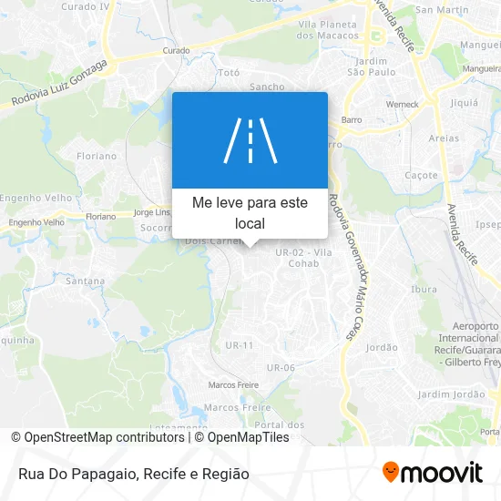 Rua Do Papagaio mapa