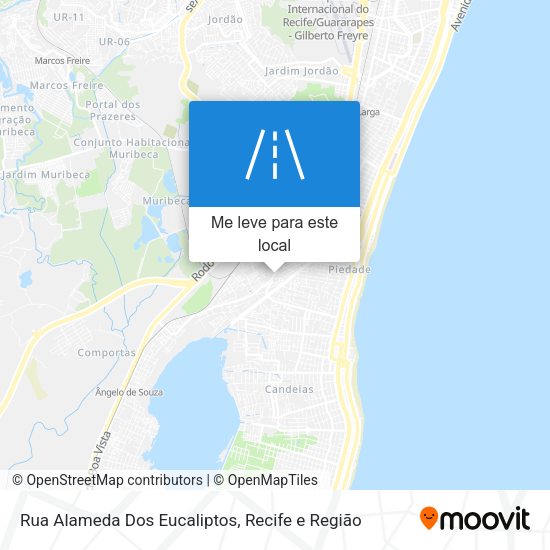 Rua Alameda Dos Eucaliptos mapa