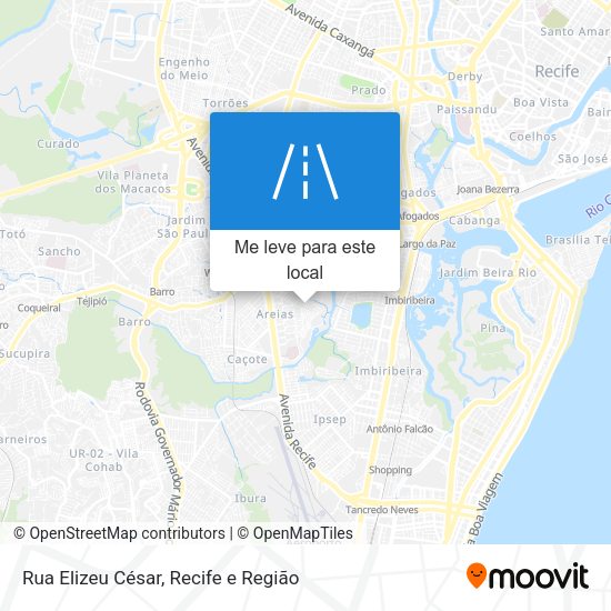 Rua Elizeu César mapa