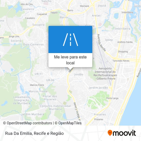 Rua Da Emilia mapa