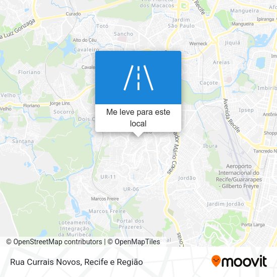 Rua Currais Novos mapa
