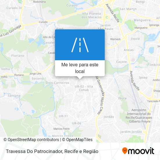 Travessa Do Patrocinador mapa