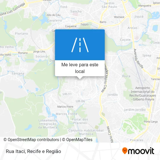 Rua Itaci mapa