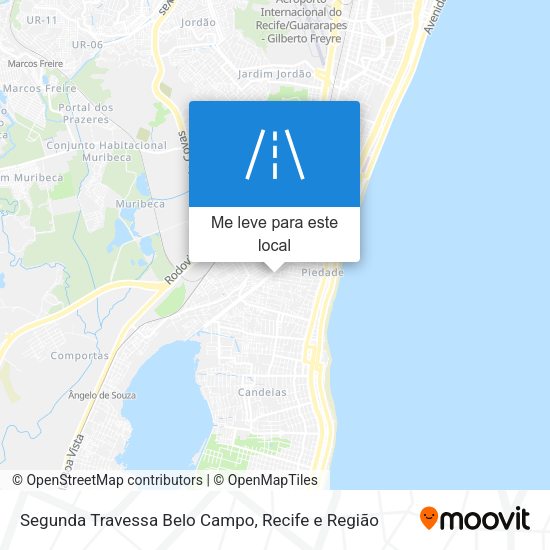 Segunda Travessa Belo Campo mapa