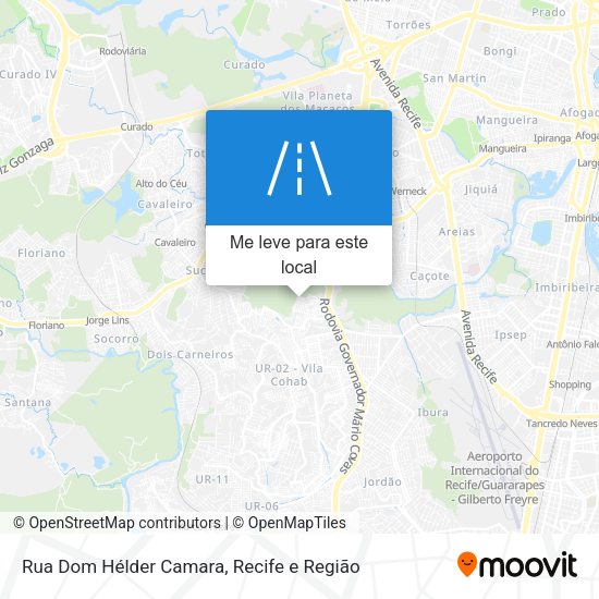 Rua Dom Hélder Camara mapa
