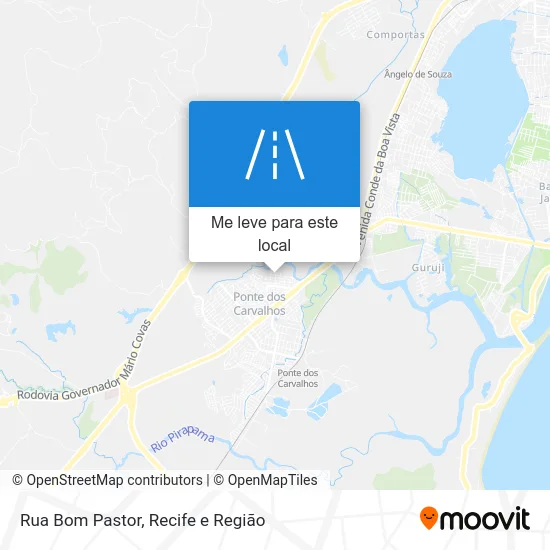 Rua Bom Pastor mapa