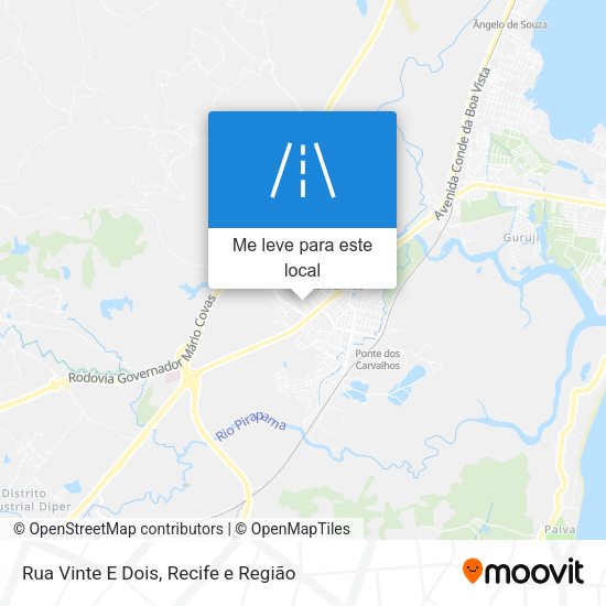 Rua Vinte E Dois mapa
