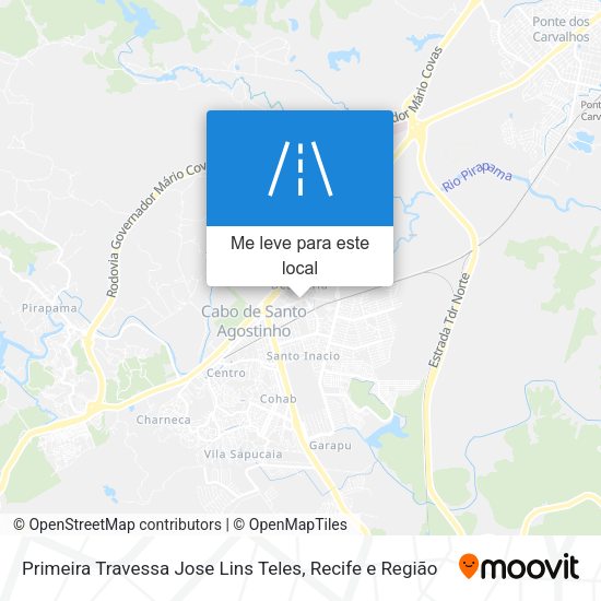 Primeira Travessa Jose Lins Teles mapa
