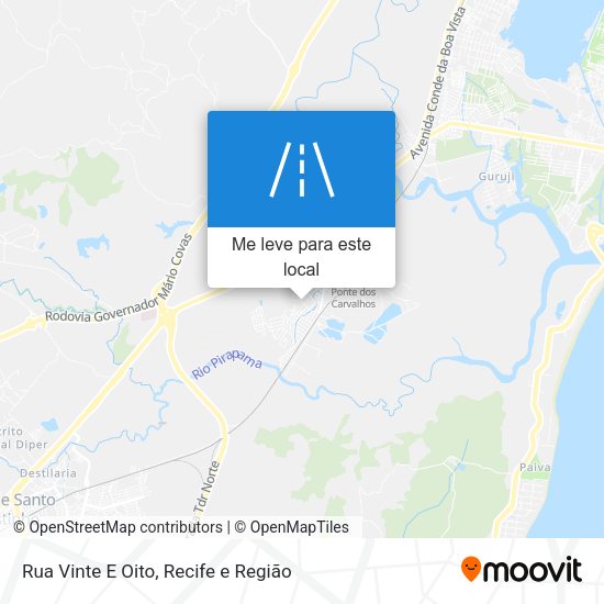 Rua Vinte E Oito mapa