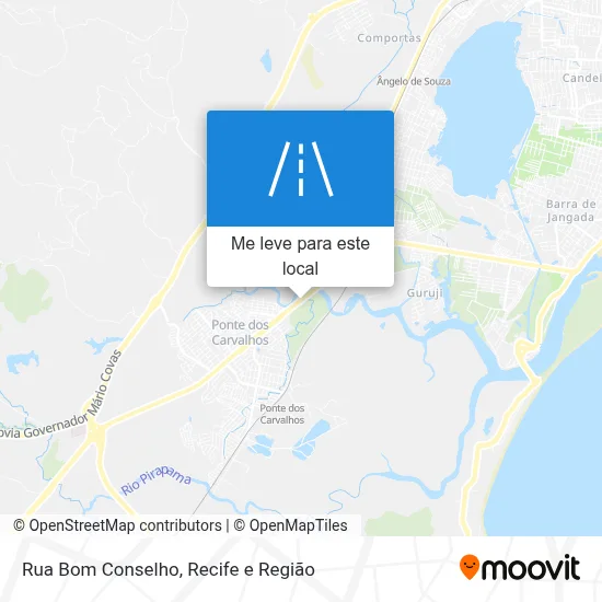Rua Bom Conselho mapa