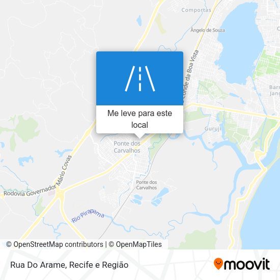 Rua Do Arame mapa