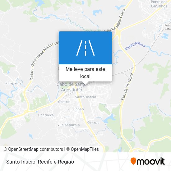 Santo Inácio mapa