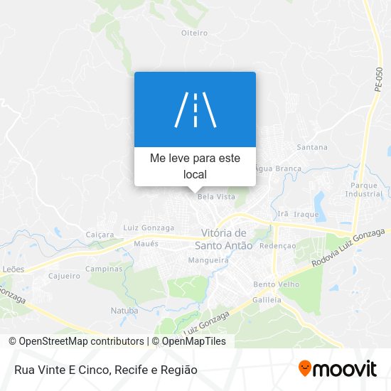 Rua Vinte E Cinco mapa