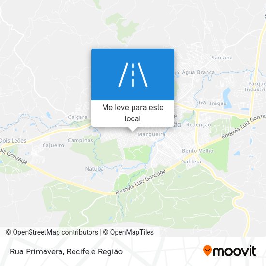 Rua Primavera mapa