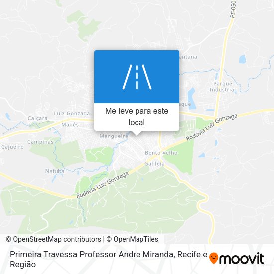 Primeira Travessa Professor Andre Miranda mapa