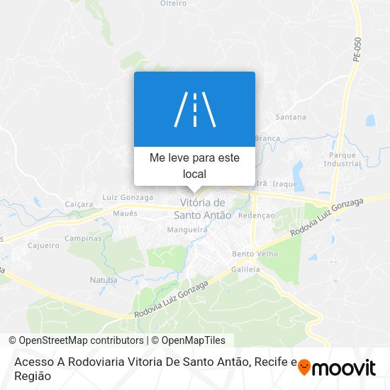 Acesso A Rodoviaria Vitoria De Santo Antão mapa