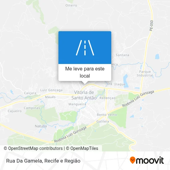 Rua Da Gamela mapa