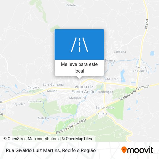 Rua Givaldo Luiz Martins mapa
