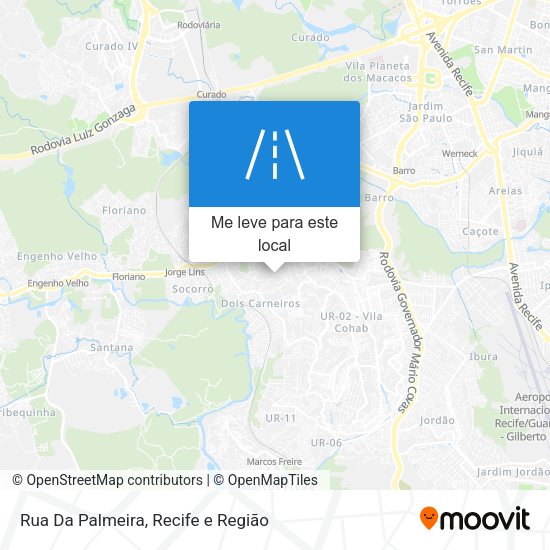 Rua Da Palmeira mapa