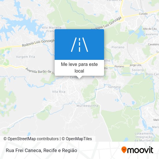 Rua Frei Caneca mapa
