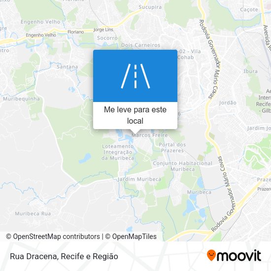 Rua Dracena mapa