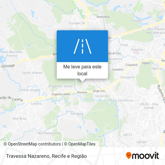 Travessa Nazareno mapa