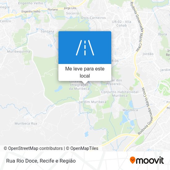 Rua Rio Doce mapa