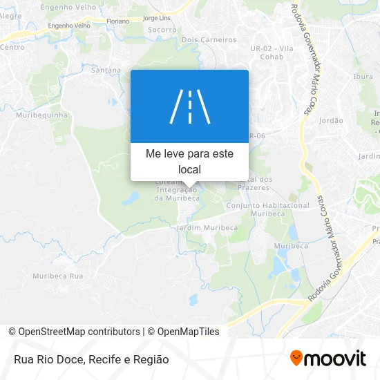 Rua Rio Doce mapa