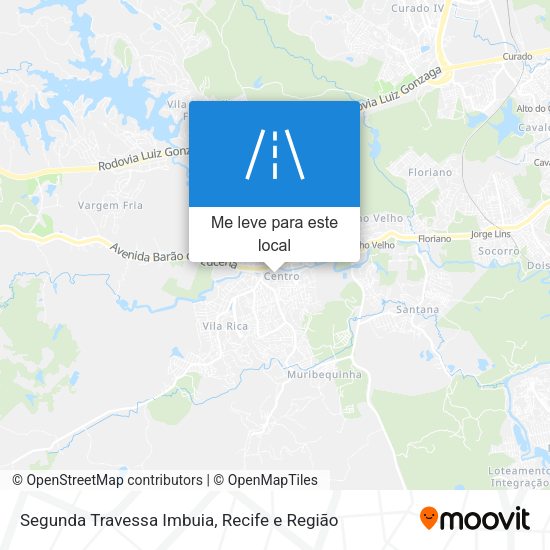 Segunda Travessa Imbuia mapa