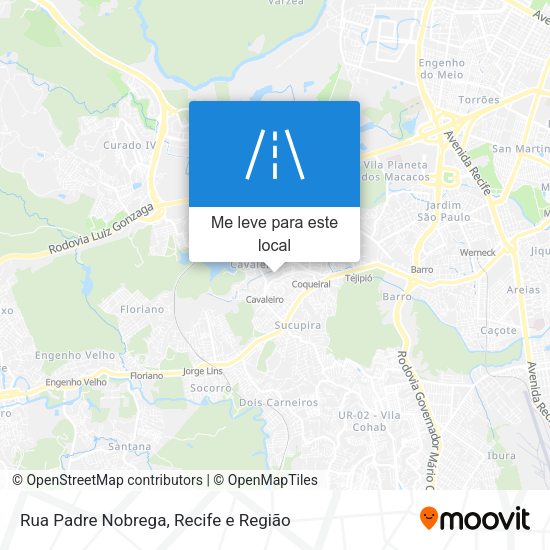 Rua Padre Nobrega mapa