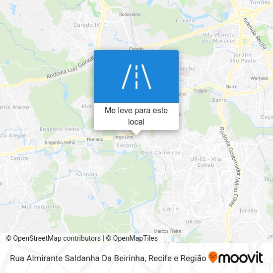Rua Almirante Saldanha Da Beirinha mapa