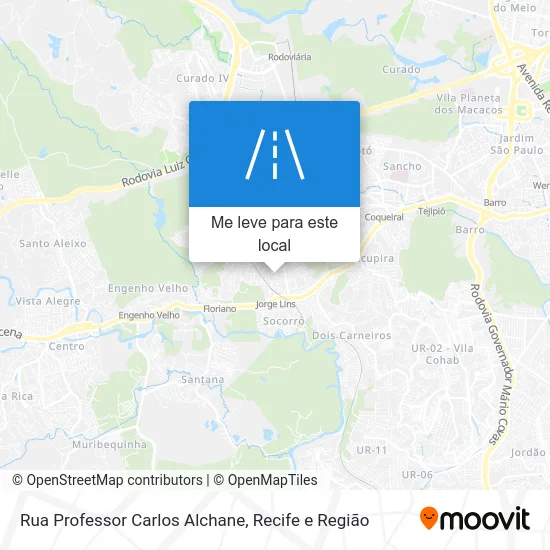 Rua Professor Carlos Alchane mapa
