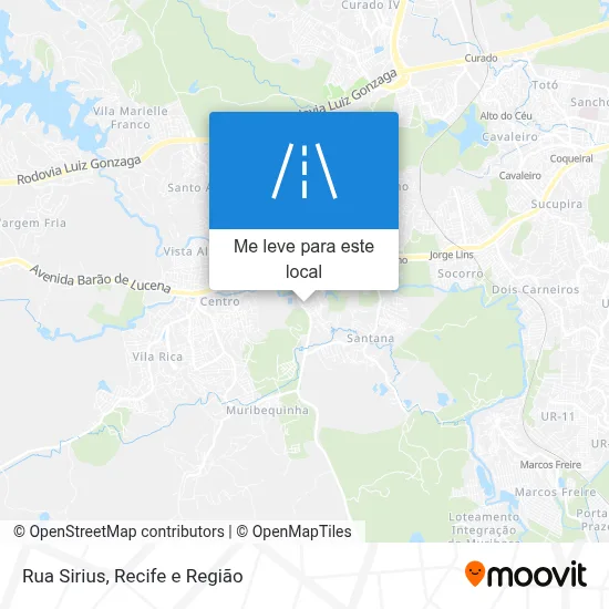 Rua Sirius mapa