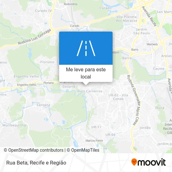Rua Beta mapa