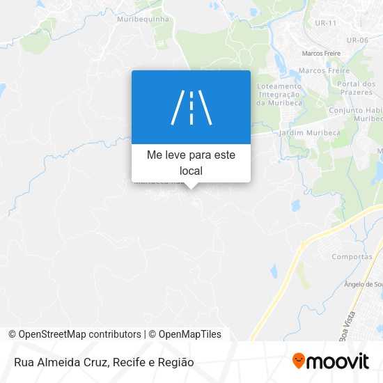 Rua Almeida Cruz mapa